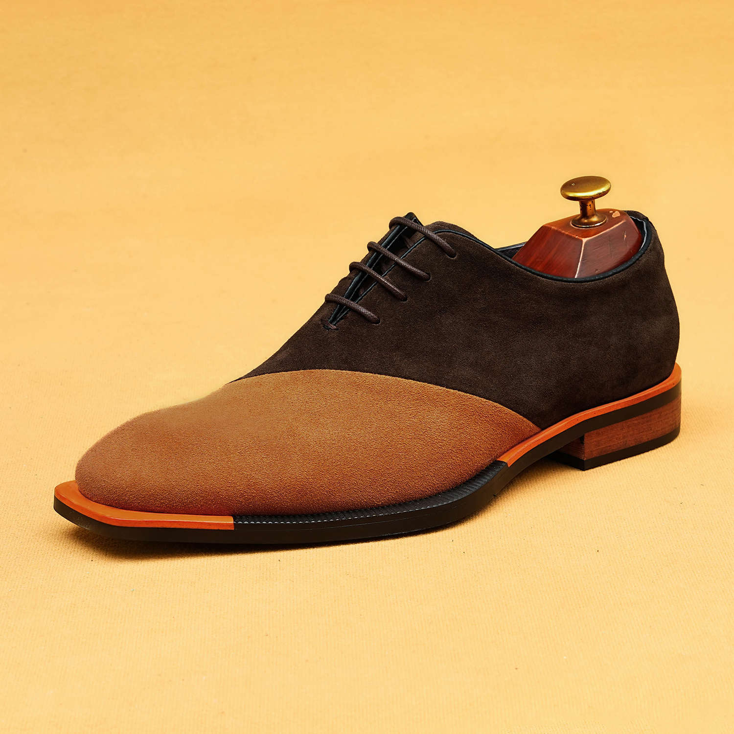 Men's Two - Tone Suede Dress Shoes