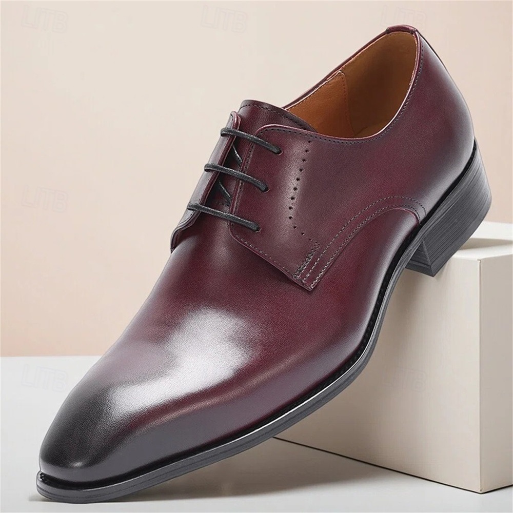 New retro business lace-up dress shoes