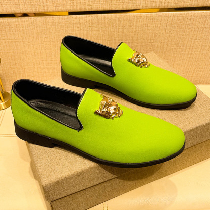 Men's Fashion Purple Plus Size Loafers