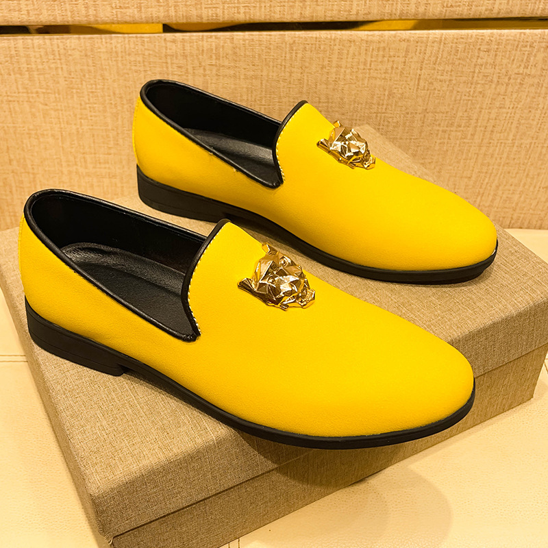 Men's Fashion Purple Plus Size Loafers