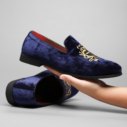 GUYSTEP™-Golden Black Embroidery Men's Luxury Loafers