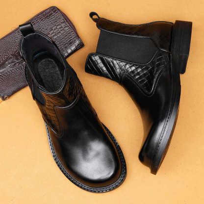 Men's Chelsea Boots - Brown & Black