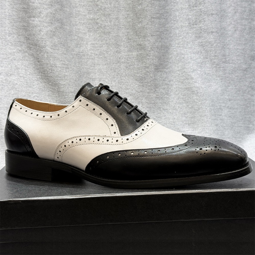 Fashionable Crocodile Pattern Low-top Business Lace-up Oxford Shoes