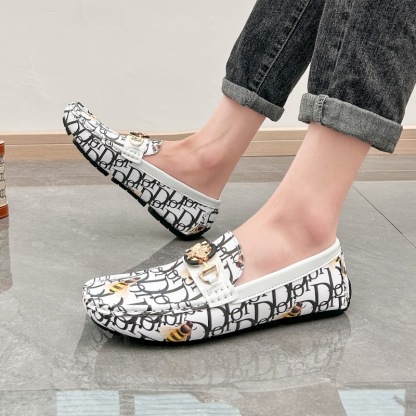 Men's casual large size pattern fashion loafers