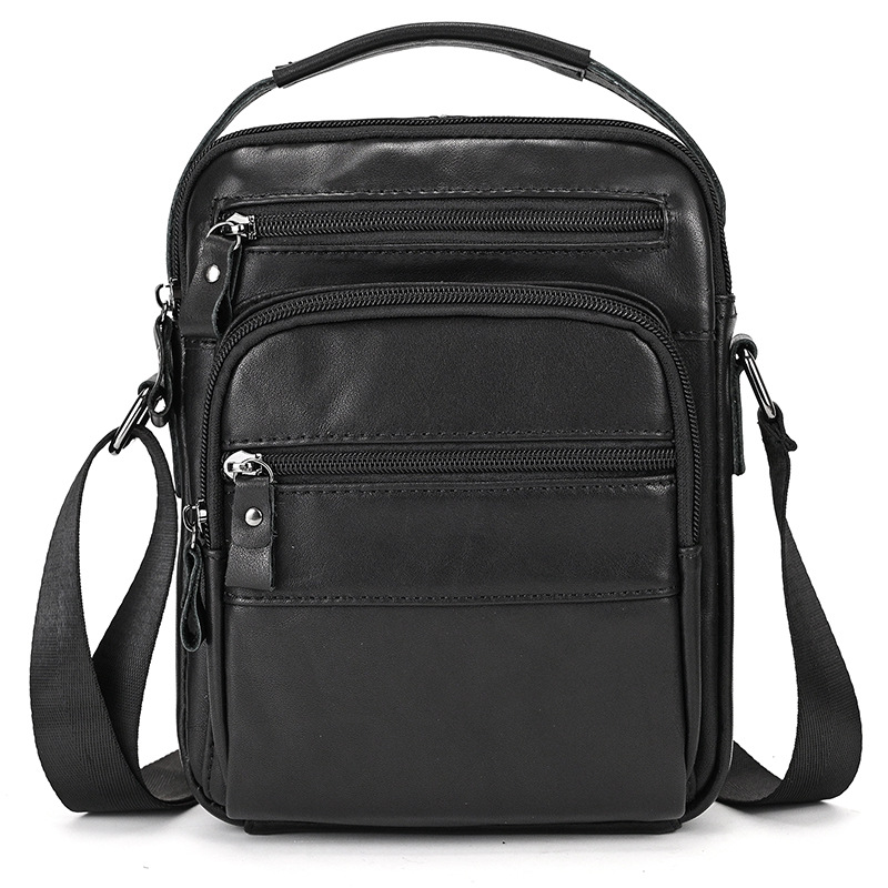 Men's genuine leather shoulder bag retro casual messenger bag fashionable outing