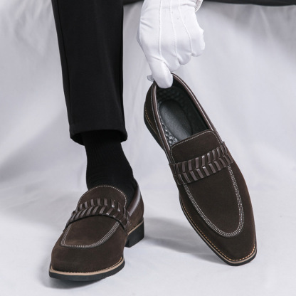 [Copy]Brogue Carved Genuine Leather Breathable Retro Casual Men's Leather Shoes