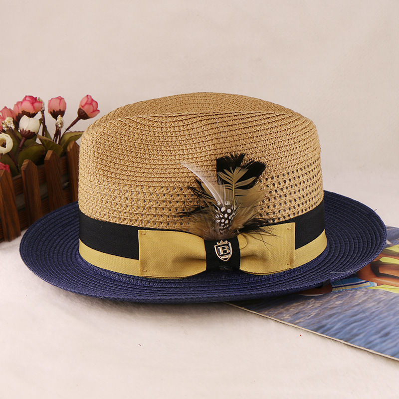 New men's and women's outdoor sun protection hats with contrasting colors and wide headbands
