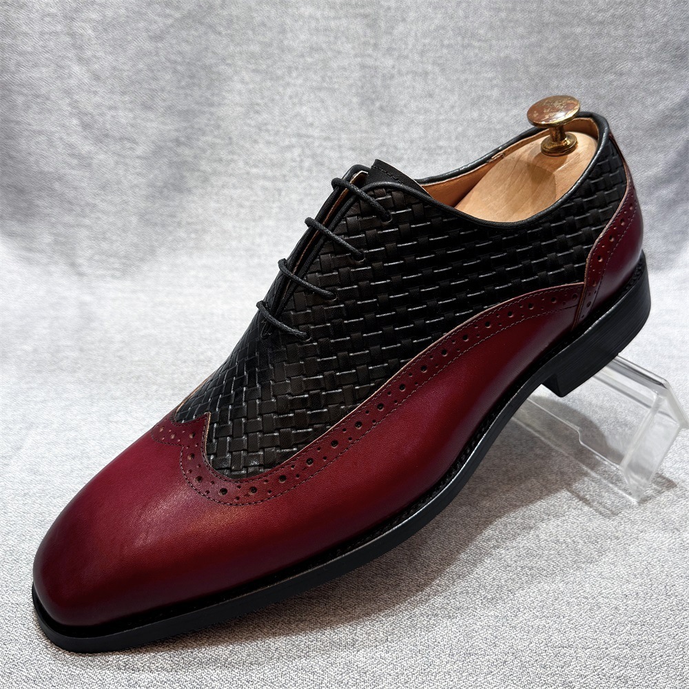 [Copy]GUYSTEP™2025 New elegant design retro fashion men's first layer cowhide lace-up leather shoes