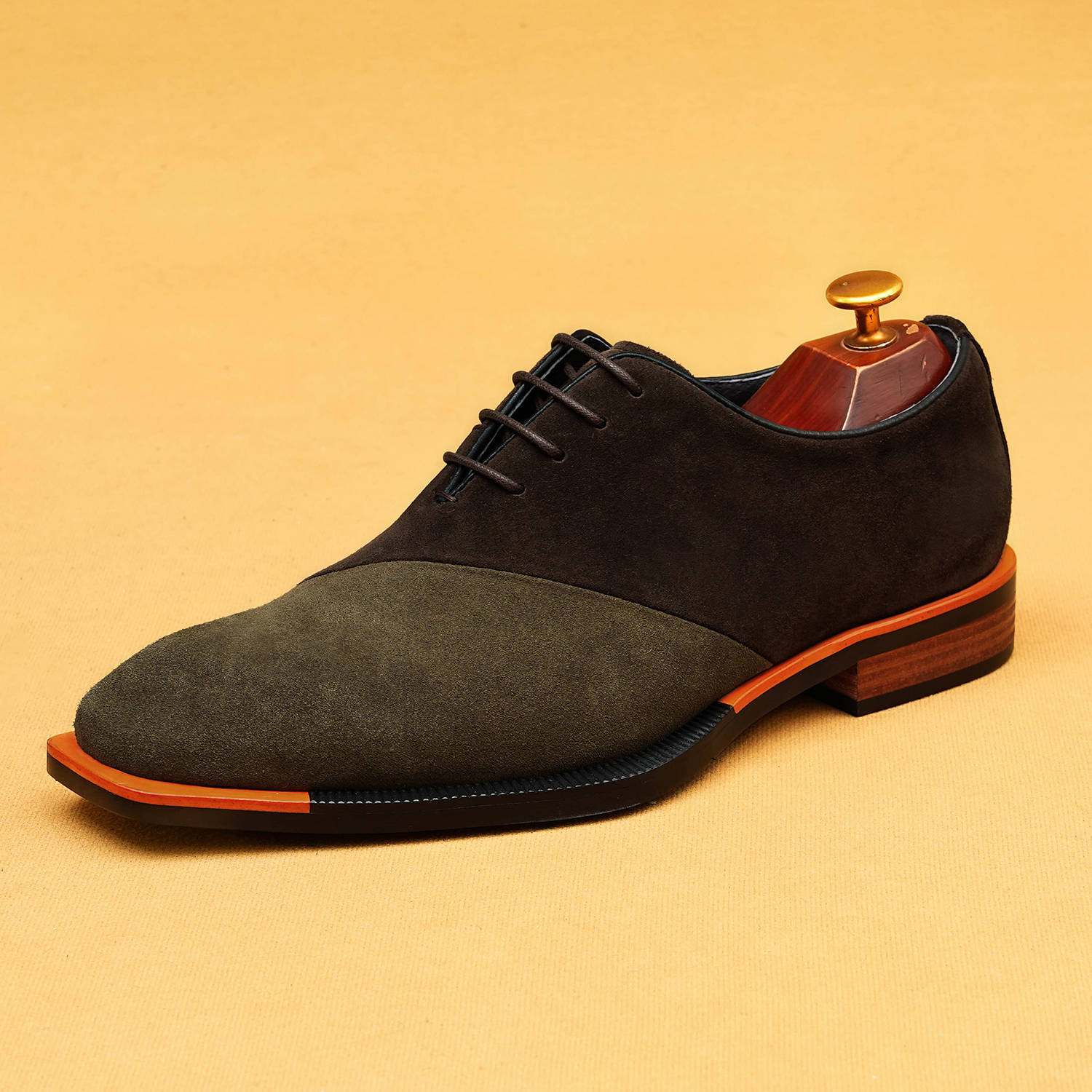 Men's Two - Tone Suede Dress Shoes