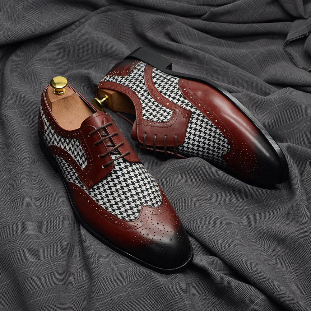 GUYSTEP™Men's handmade cowhide business shoes