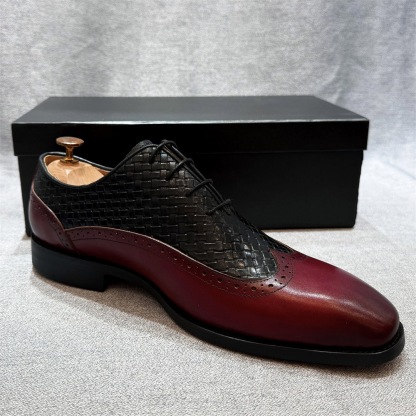 [Copy]GUYSTEP™2025 New elegant design retro fashion men's first layer cowhide lace-up leather shoes