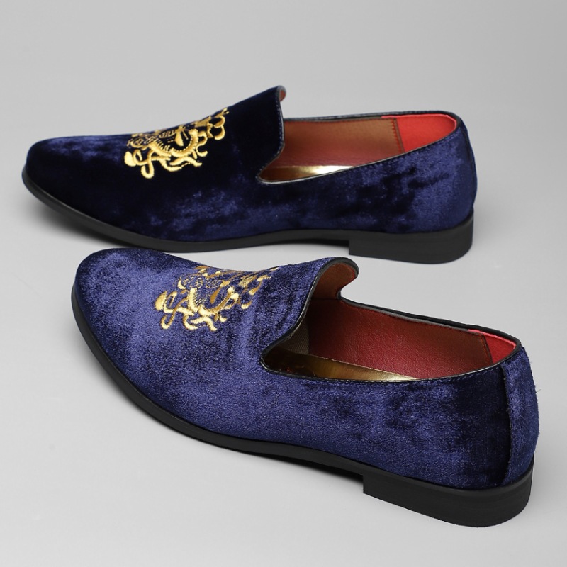 GUYSTEP™-Golden Black Embroidery Men's Luxury Loafers