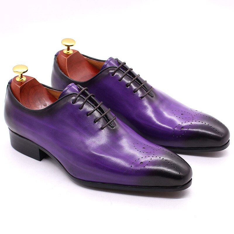 GUYSTEP™-Italian Men's Dress Shoes. Genuine Leather Oxfords
