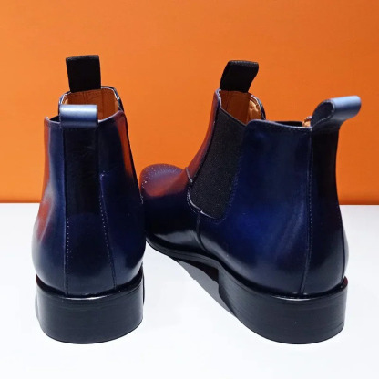 [Copy]Suede retro Chelsea ankle boots men's large size versatile boots