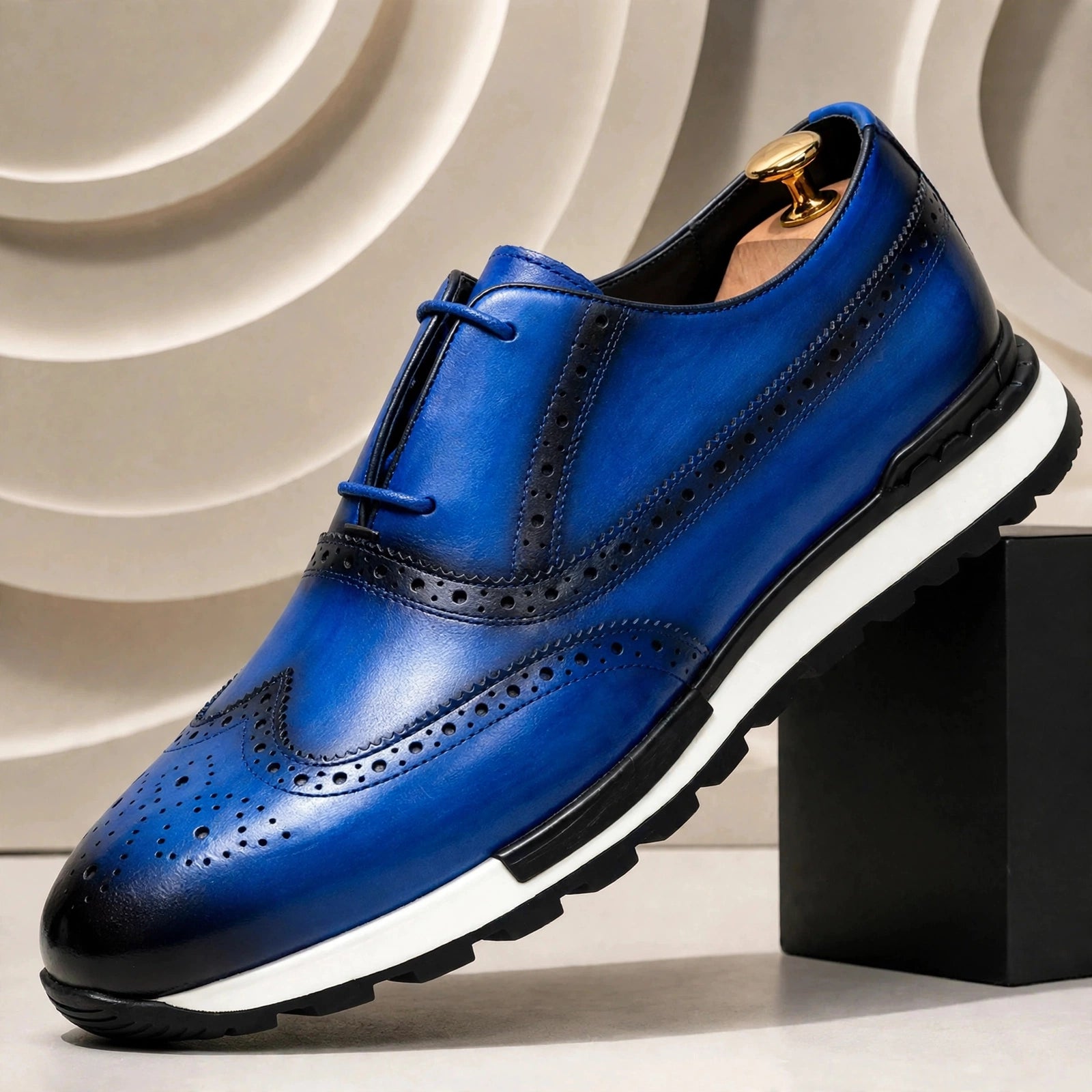 Men’s Premium Cowhide Leather Casual Sneakers – Multiple Colors