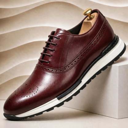 Men’s Premium Cowhide Leather Casual Sneakers – Multiple Colors