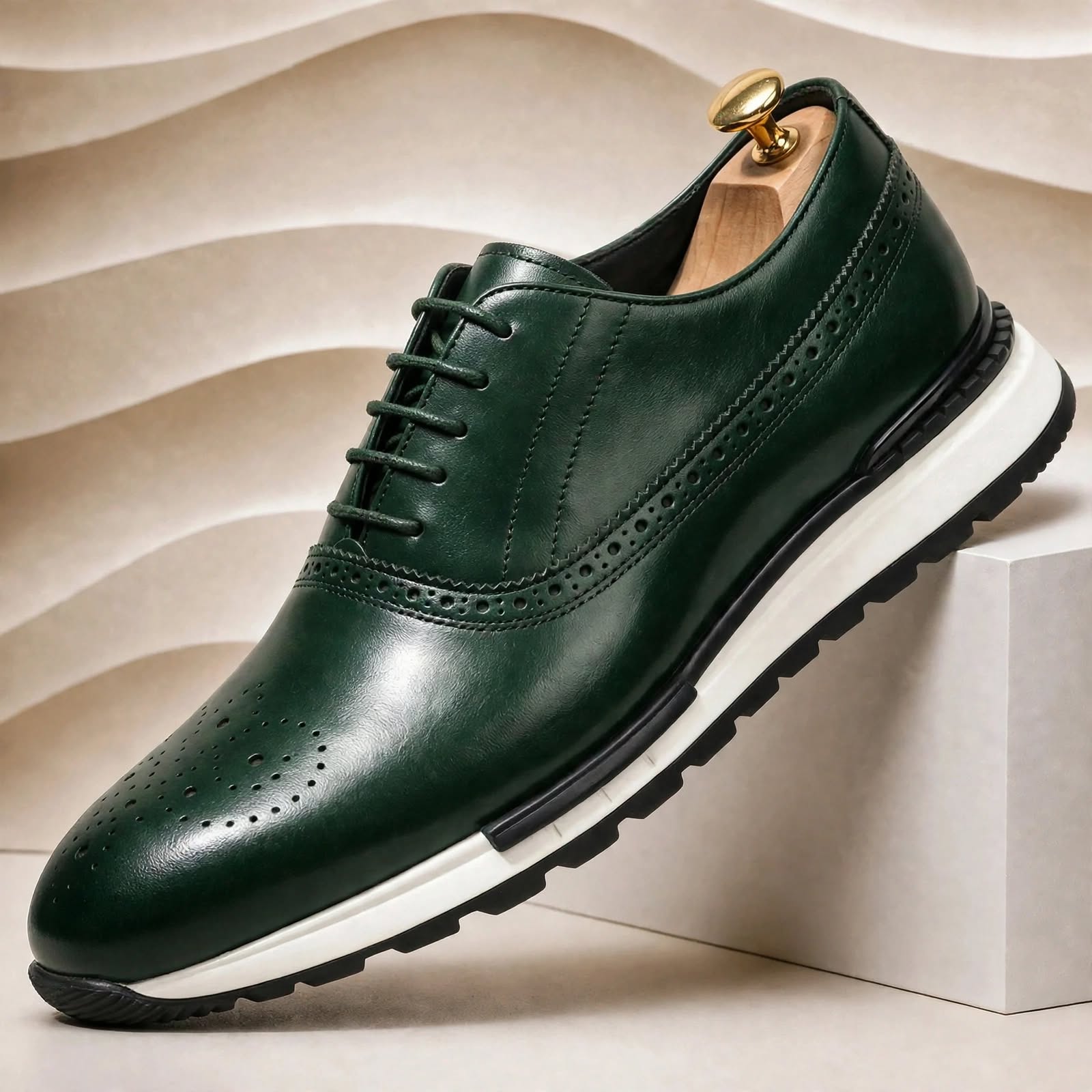 Men’s Premium Cowhide Leather Casual Sneakers – Multiple Colors