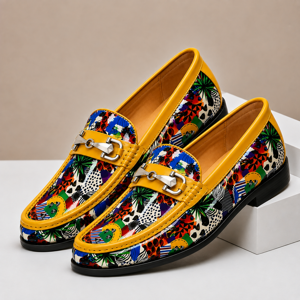 Cavalli Cowhide Leather Loafers