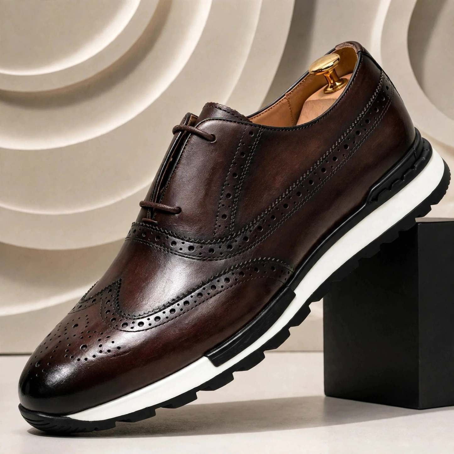 Men’s Premium Cowhide Leather Casual Sneakers – Multiple Colors