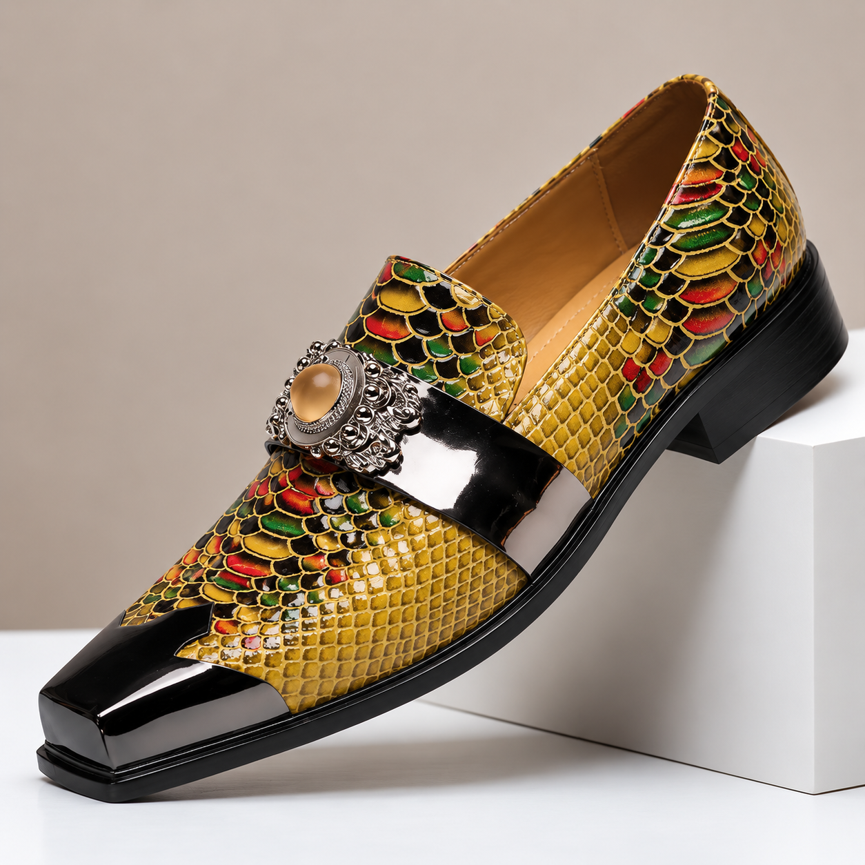 GUYSTEP™Italian pointed toe nightclub party shoes