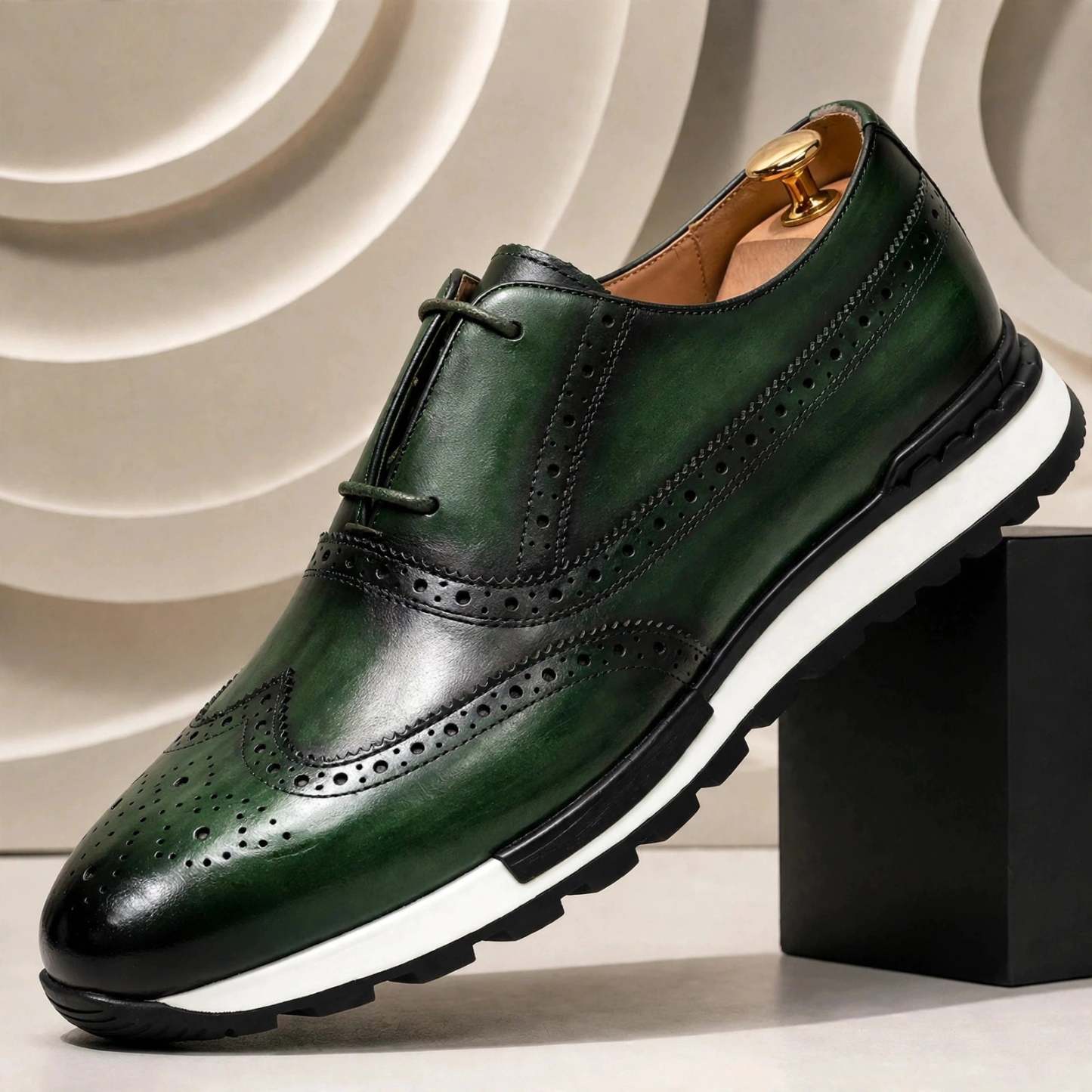 Men’s Premium Cowhide Leather Casual Sneakers – Multiple Colors