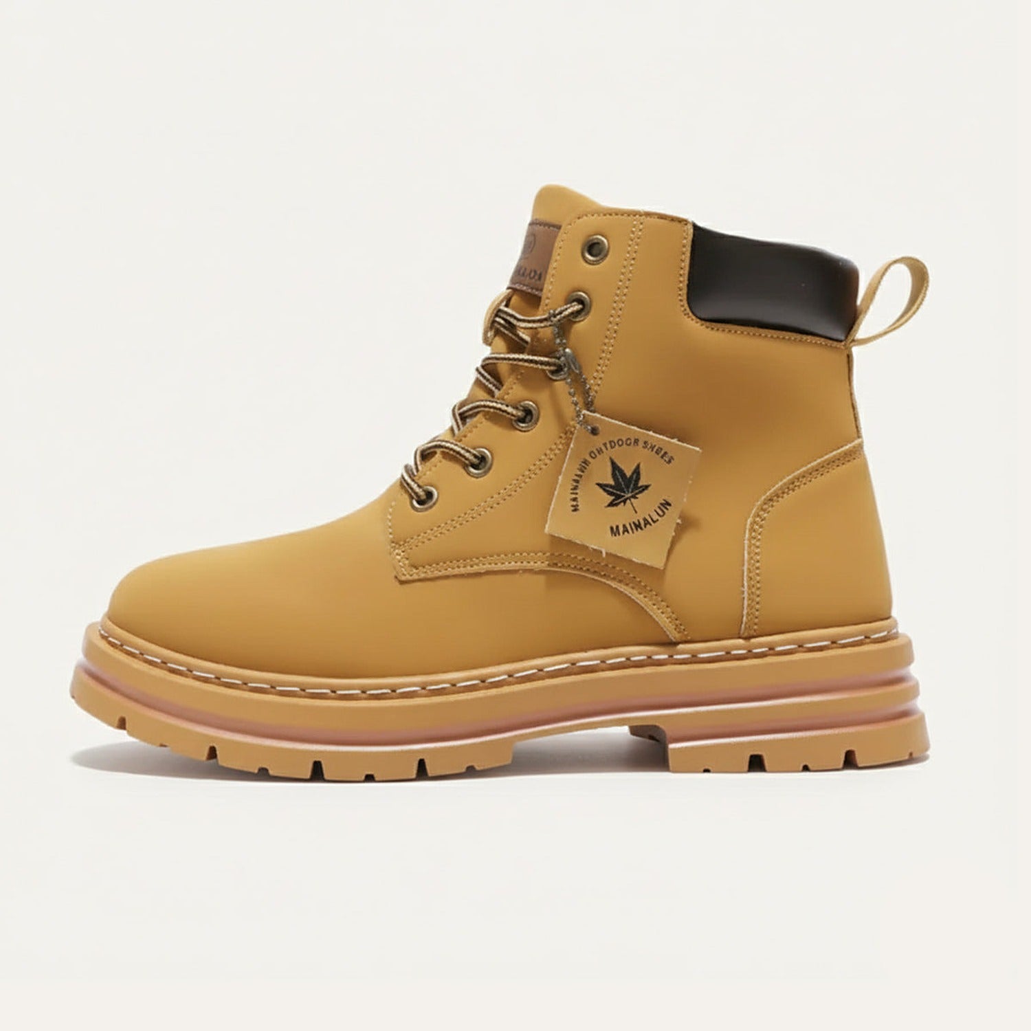 Faux-Fur Lined Work Boots