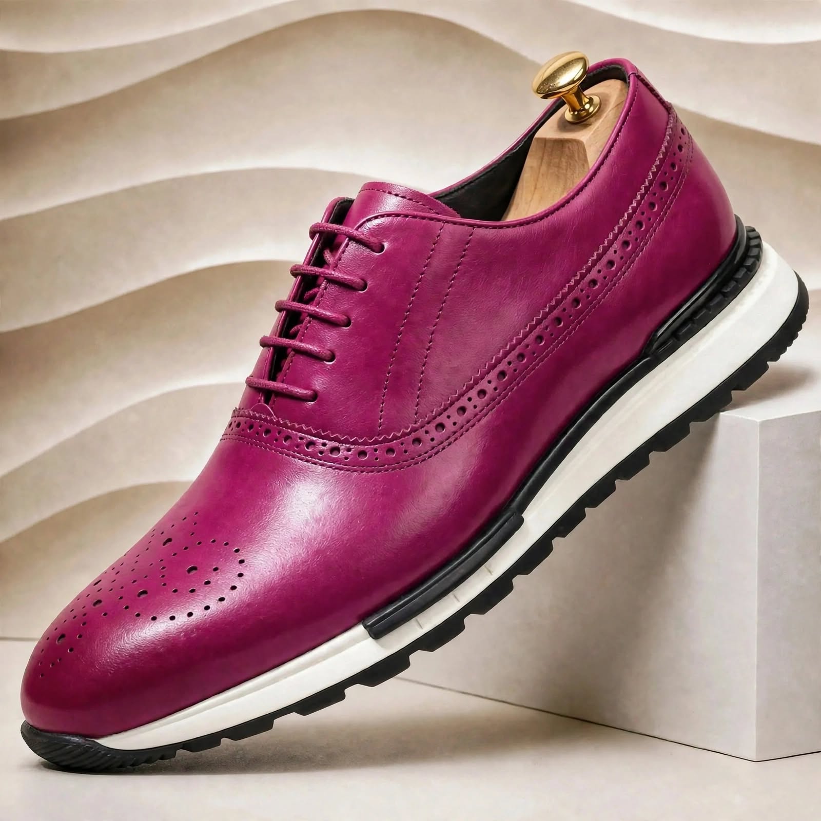 Men’s Premium Cowhide Leather Casual Sneakers – Multiple Colors