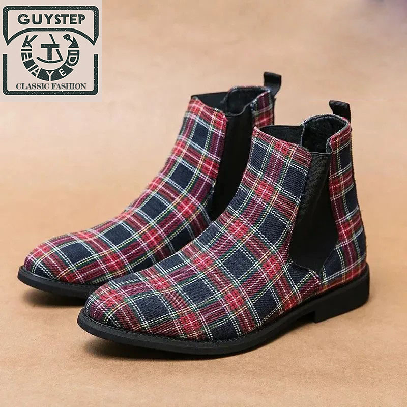 GUYSTEP™-British Retro Pointed Martin Boots