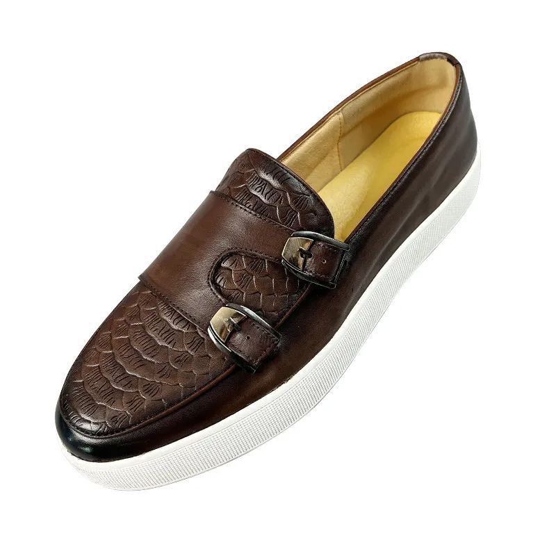 One-step slip-on shoes Korean style versatile British leather shoes trendy shoes first-layer men's leather shoes new pure cowhide shoes