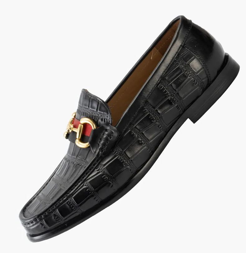 GUYSTEP™-Men's Crocodile Pattern Soft Sole Pointed Toe Casual Leather Shoes