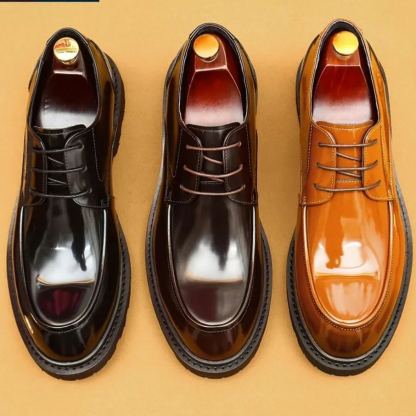 Italian Dress Shoes Leather Fashion for Men Pointed Formal Shoes Men Formal Office 2024 Spring Party Luxury Mirror Oxford Shoes