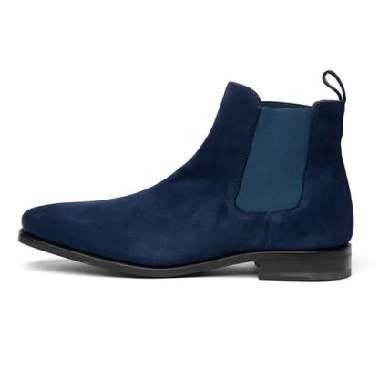 GUYSTEP™Men's Blue & Black Chelsea Boots – Classic Comfortable Style