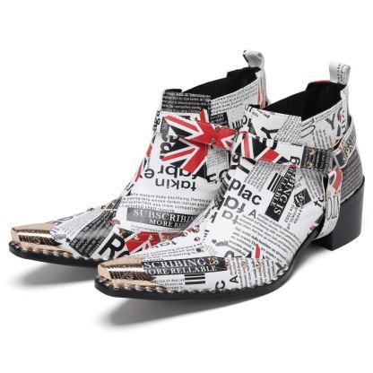 New Chelsea boots, business pointed toe, suede high-top men's leather shoes