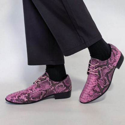 Plus-size glossy stone pattern casual shoes