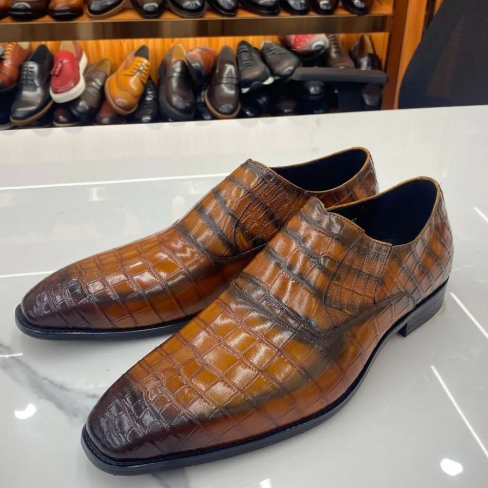 Plus-size men's new business casual formal leather shoes