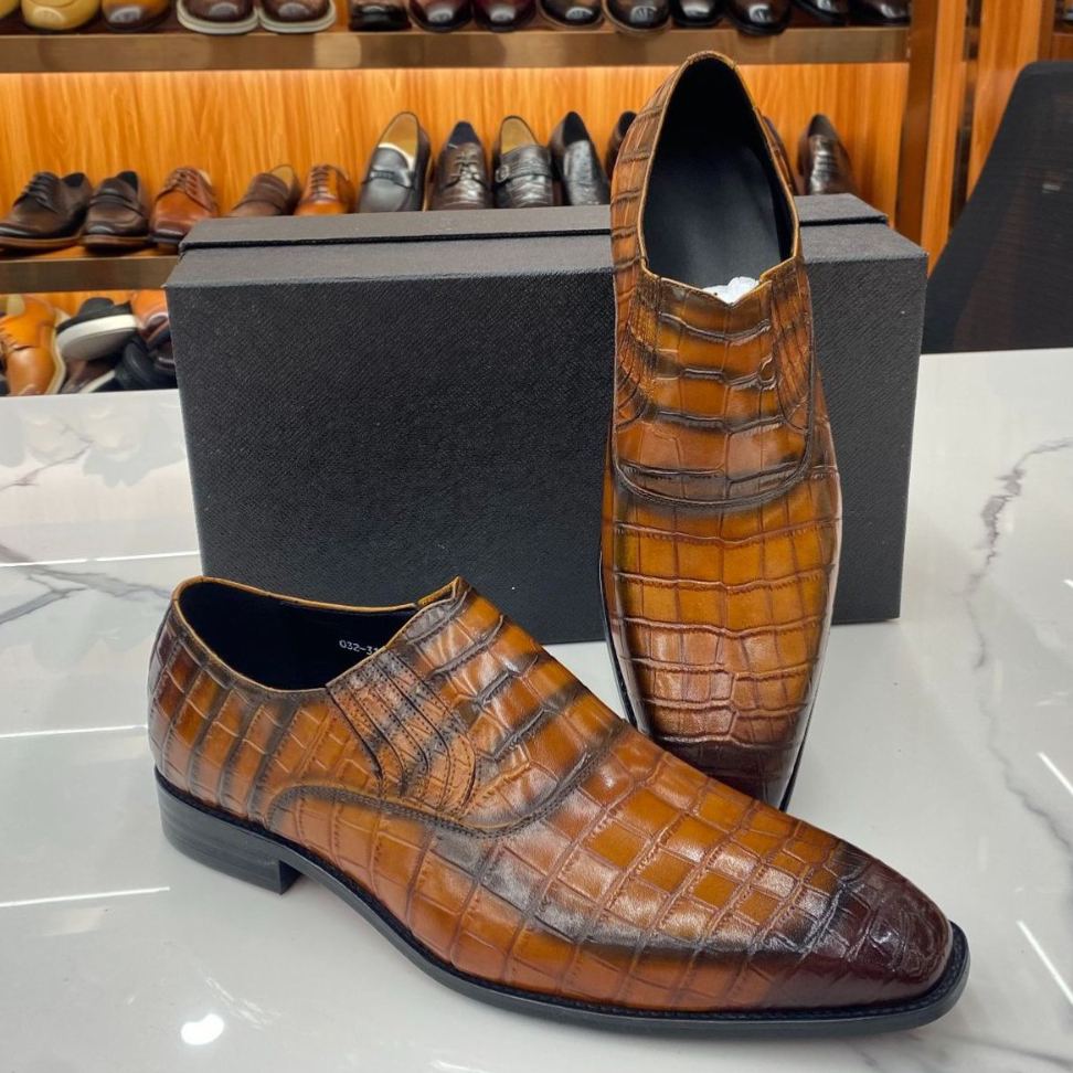 Plus-size men's new business casual formal leather shoes