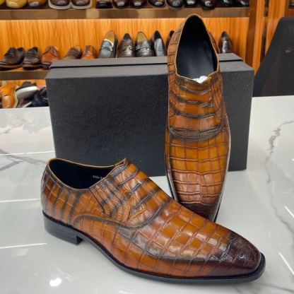 Plus-size men's new business casual formal leather shoes