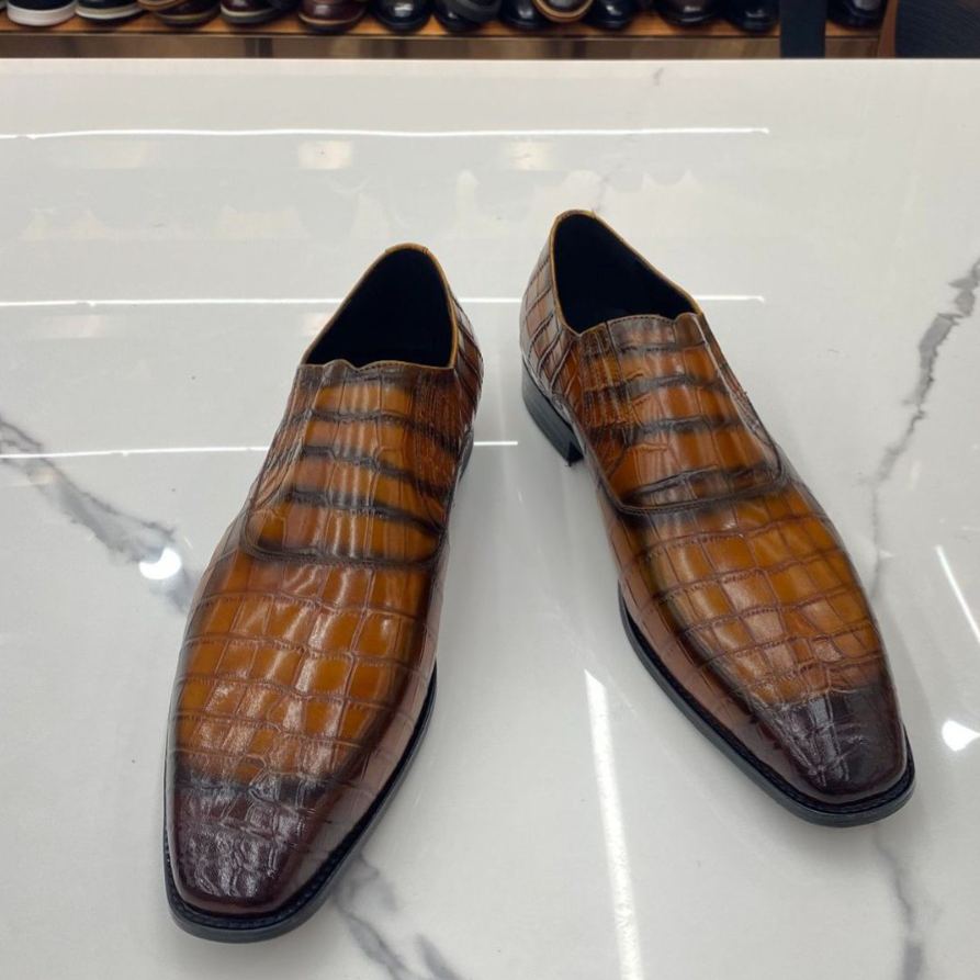 Plus-size men's new business casual formal leather shoes