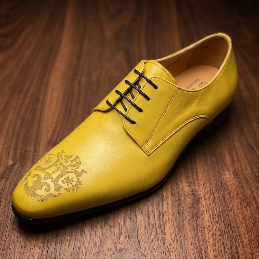 [Copy]Men's Camouflage-Print Horsebit Casual Leather Shoes