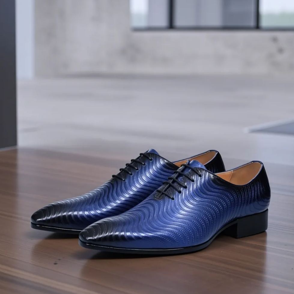 Men's Handcrafted Genuine Leather Lace-up Shoes