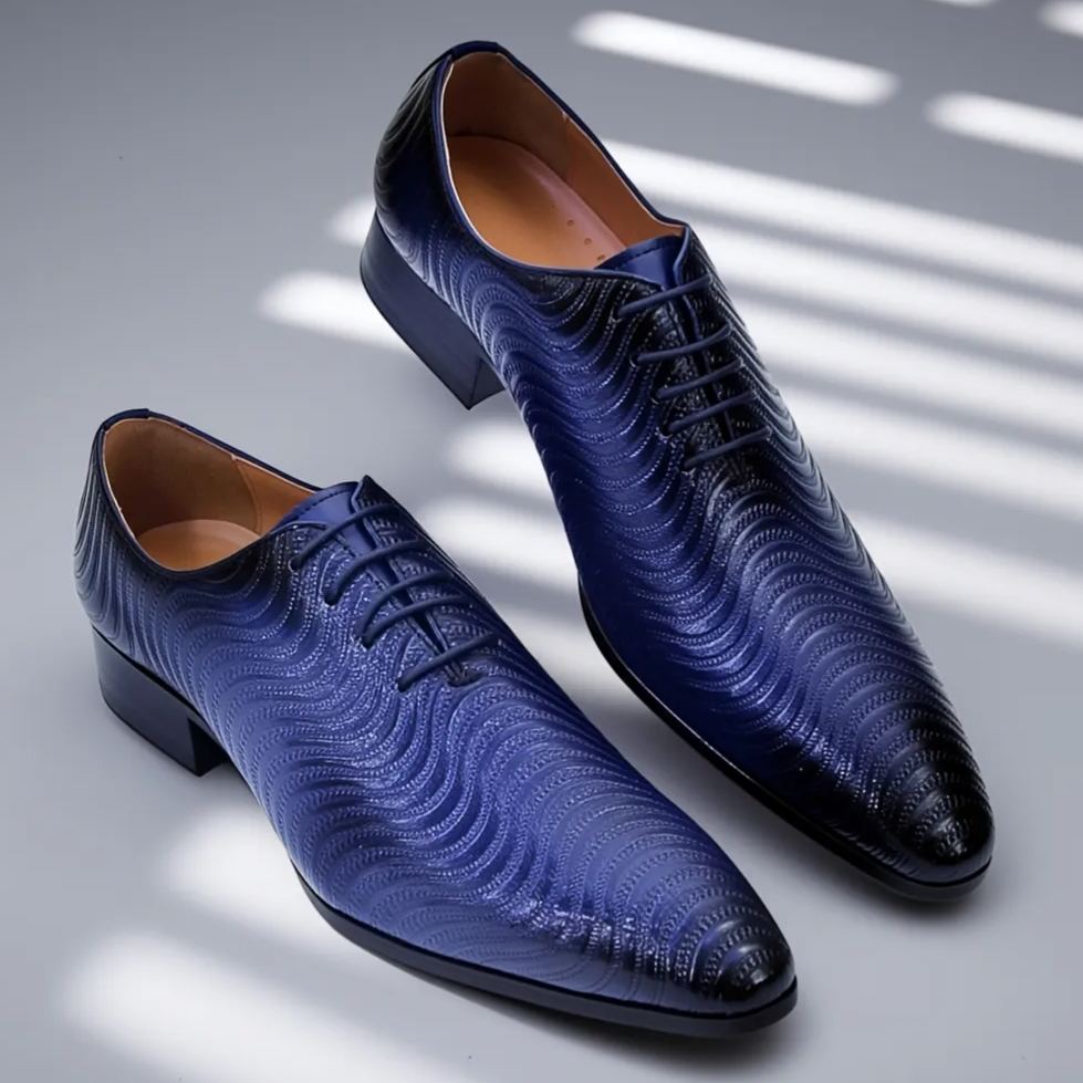 Men's Handcrafted Genuine Leather Lace-up Shoes