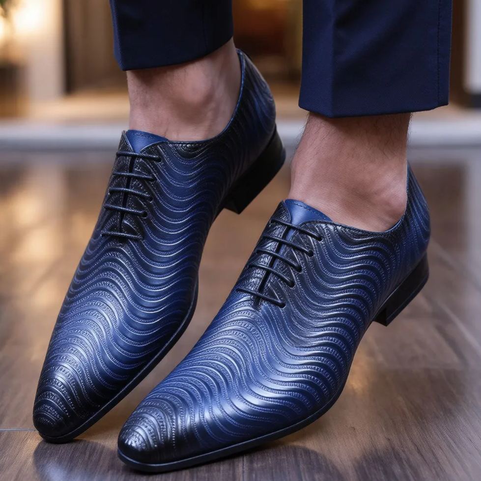 Men's Handcrafted Genuine Leather Lace-up Shoes