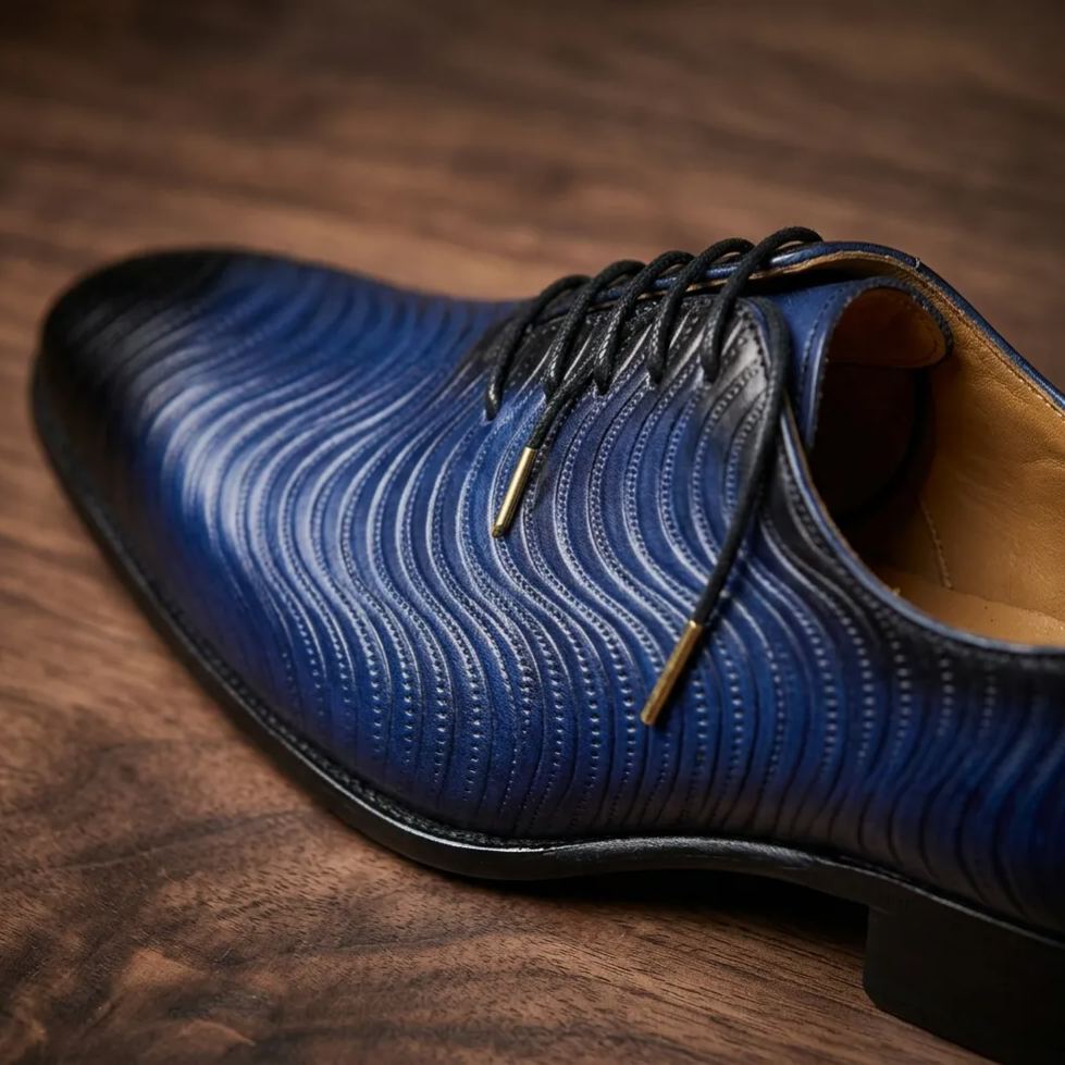 Men's Handcrafted Genuine Leather Lace-up Shoes