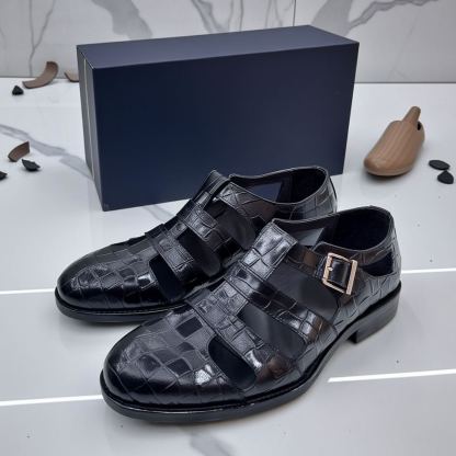 [Copy]Men's Handcrafted Genuine Leather Lace-up Shoes