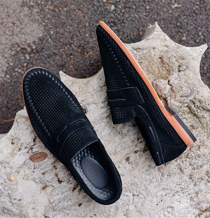 [Copy]Men's Embroidered Casual Loafers