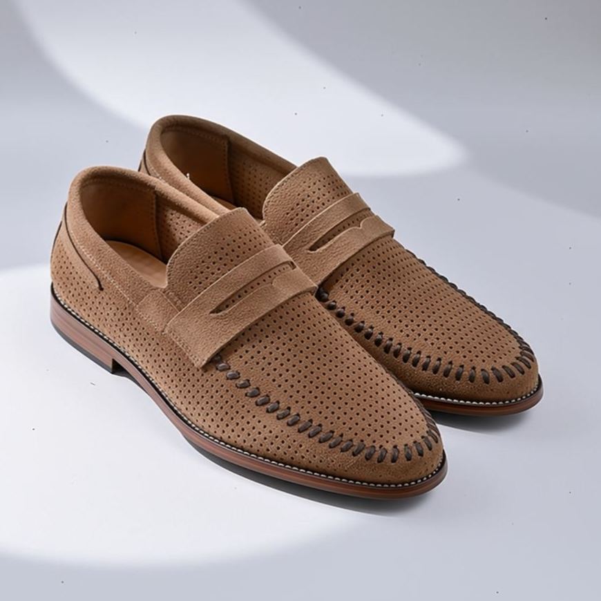 [Copy]Men's Embroidered Casual Loafers