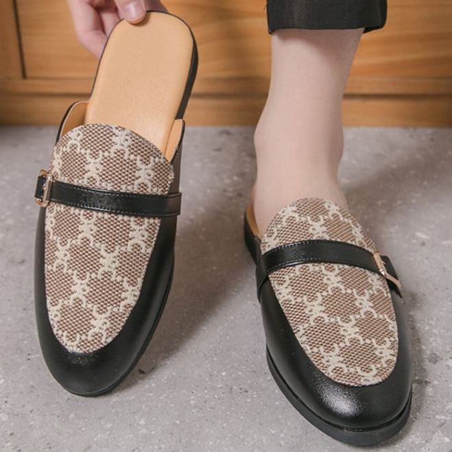 [Copy]New Summer Men's Color Block Closed-Toe Loafers