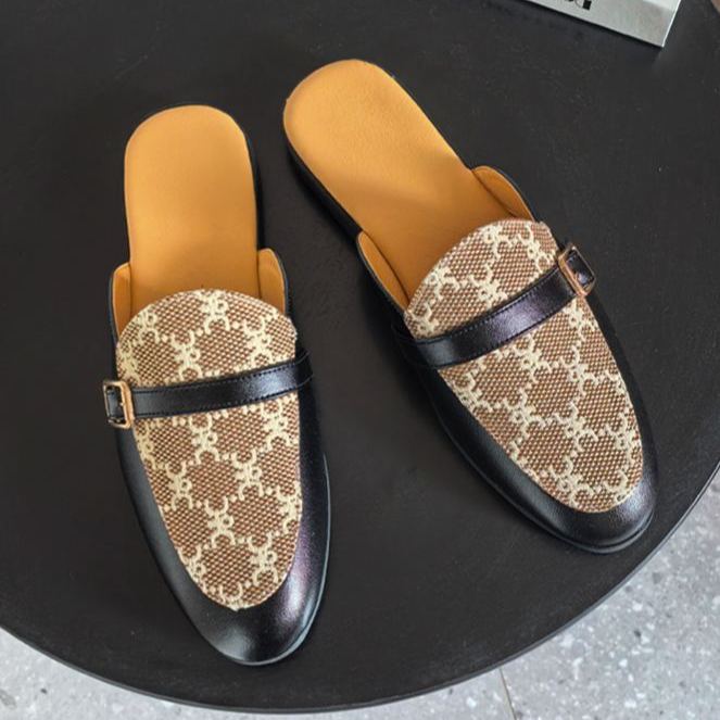 [Copy]New Summer Men's Color Block Closed-Toe Loafers