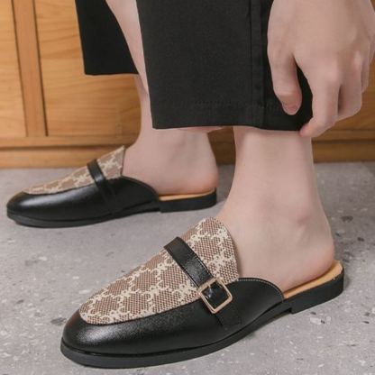 [Copy]New Summer Men's Color Block Closed-Toe Loafers