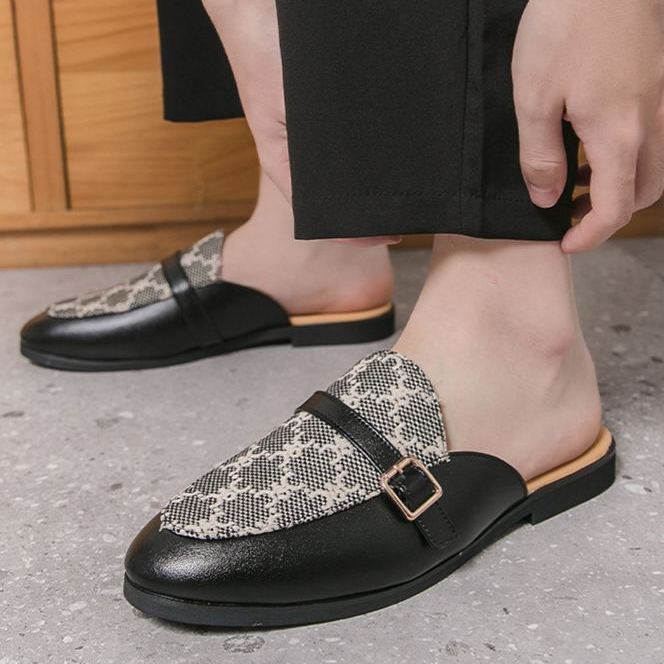 [Copy]New Summer Men's Color Block Closed-Toe Loafers